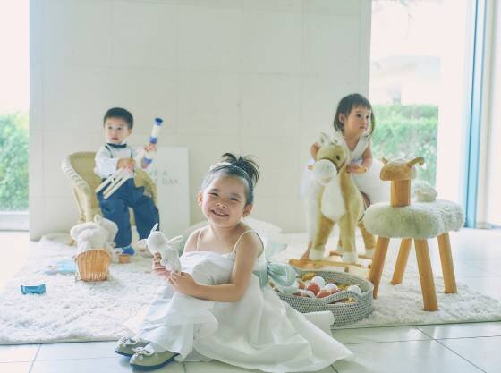 お子様が遊べるグッズも完備